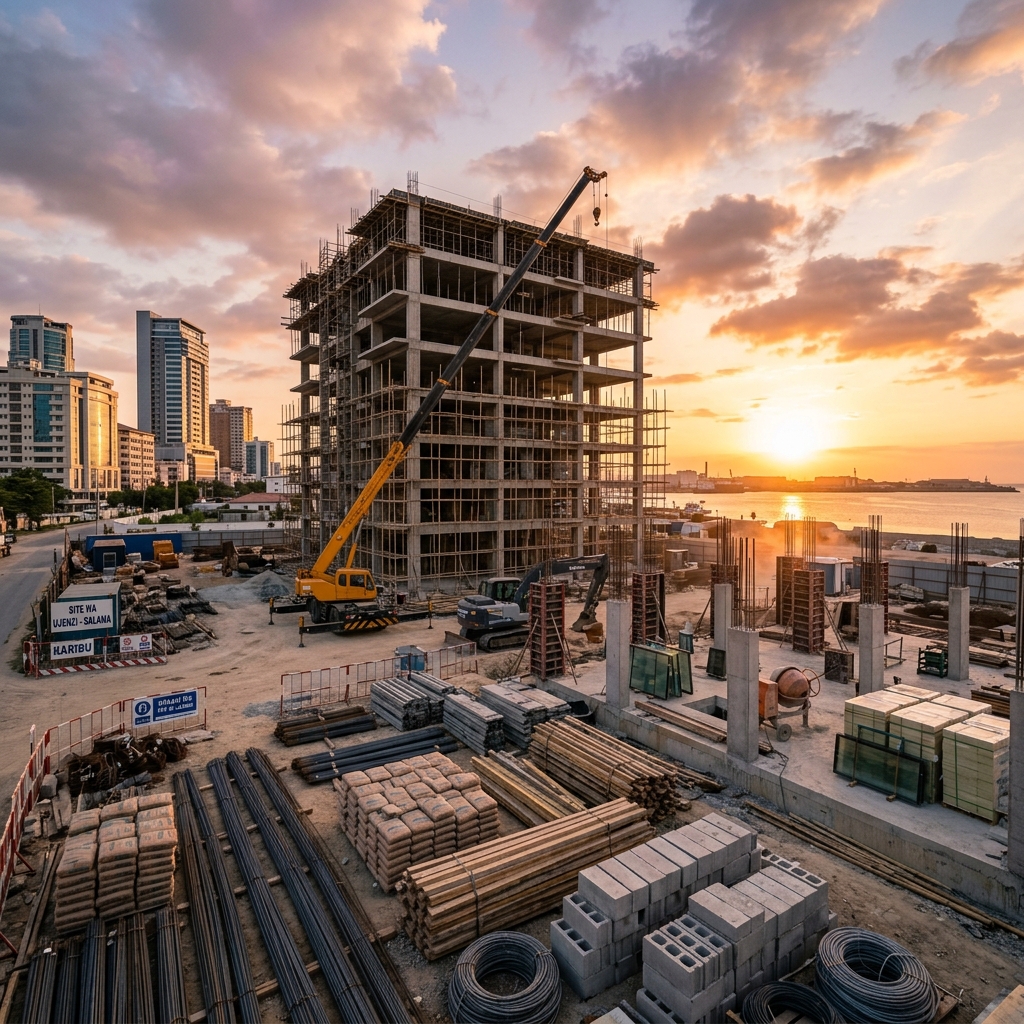Construction site in Dar es Salaam